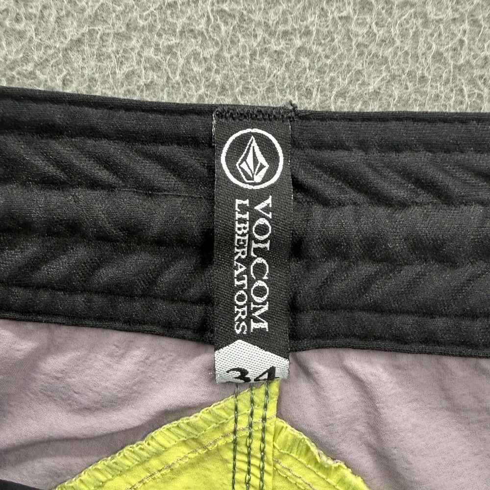 Volcom Board Shorts Mens 34 Multicolor Colorblock Swim Trunks UnLined Quick Dry